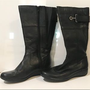 Anne Klein Black Leather Boit